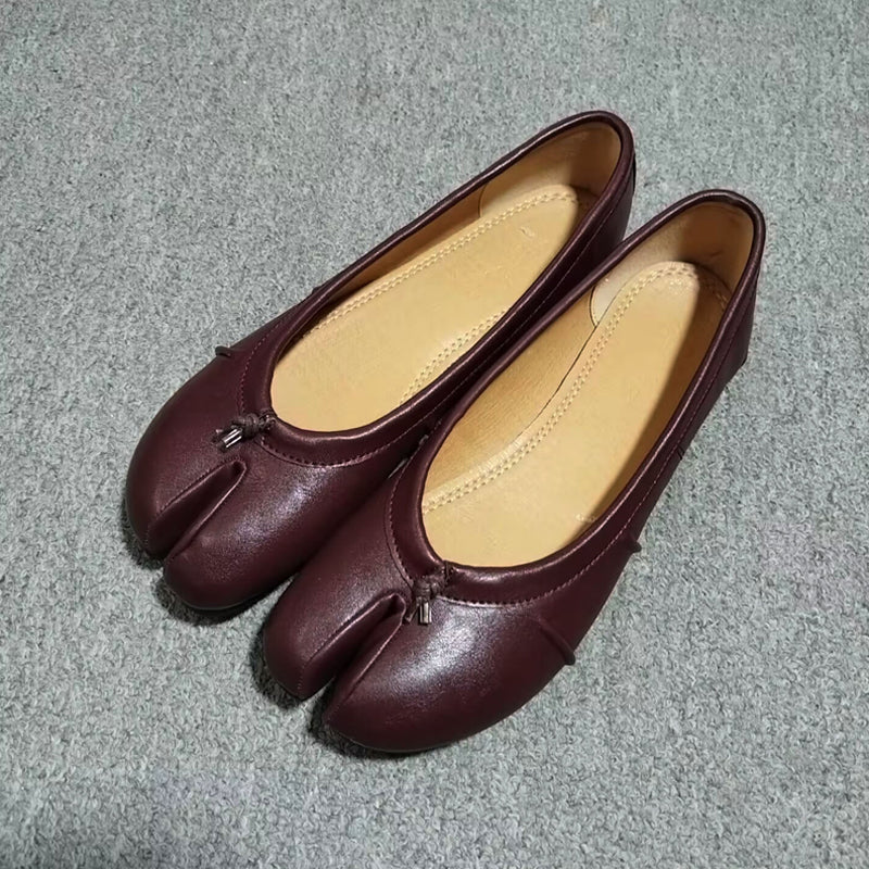 Pleated Flat Ballet Shoes Shallow-on Slip-on Shoes