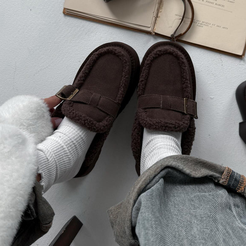 Comfortable Platform Velvet Slippers