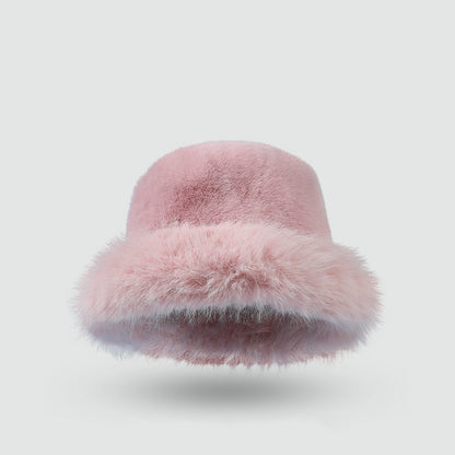 Plush Warm Thick Faux Fur Bucket Hat