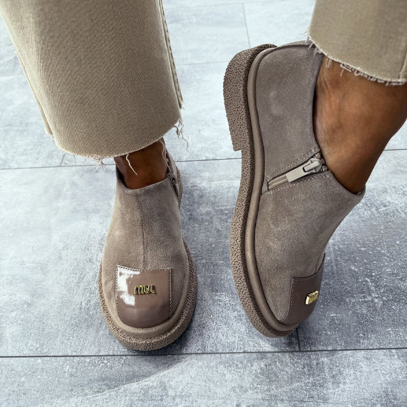Comfortable Side Zip Flats