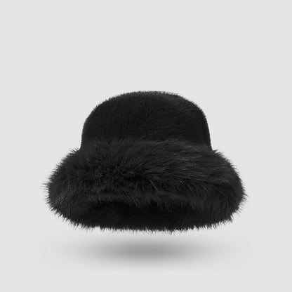 Plush Warm Thick Faux Fur Bucket Hat