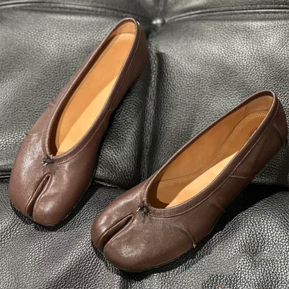Pleated Flat Ballet Shoes Shallow-on Slip-on Shoes