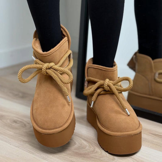 Velvet Padded Warm Thick-soled Snow Boots