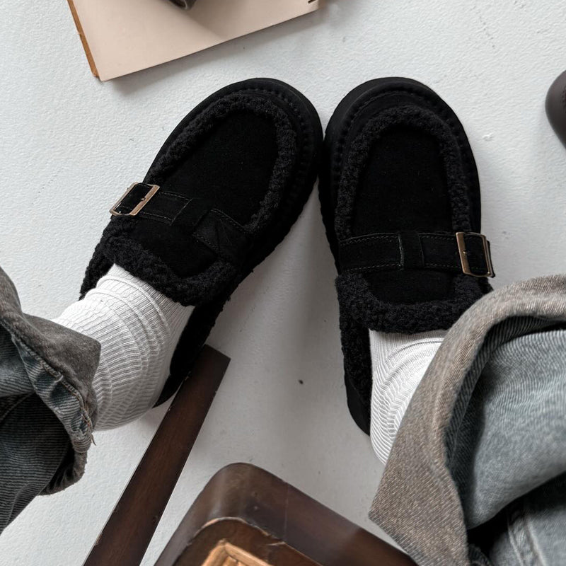 Comfortable Platform Velvet Slippers