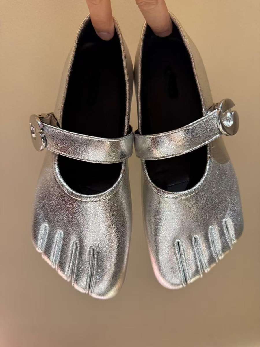 Square Toe Shallow Flat Retro Mary Jane Shoes