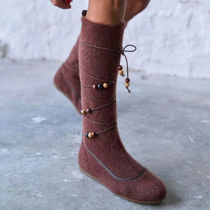 Fashion Flat Strap Boots
