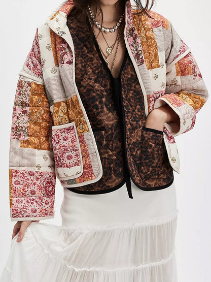 Printed Cotton Loose Coat