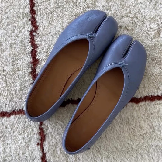 Pleated Flat Ballet Shoes Shallow-on Slip-on Shoes