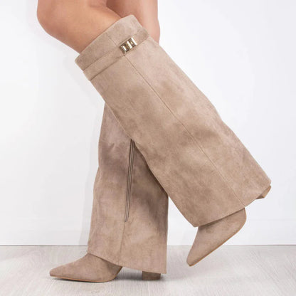 Solid Color High Boots