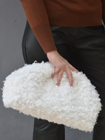 Vintage Curly Dumpling Clutch Bag