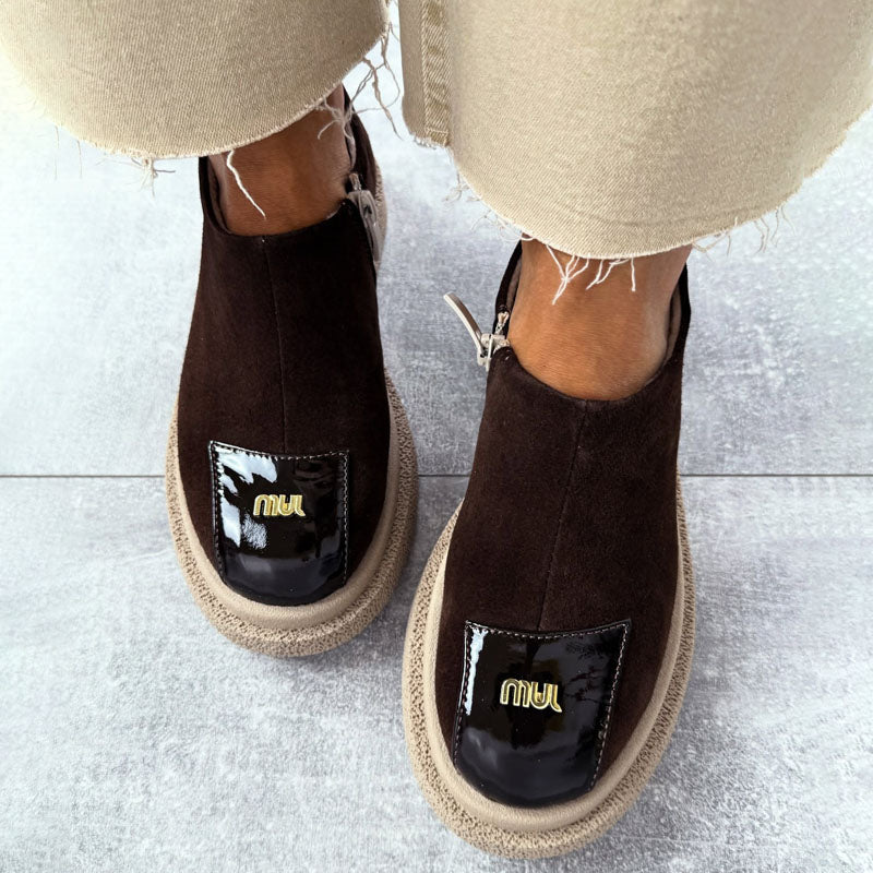 Comfortable Side Zip Flats