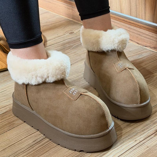 Warm Thick-soled Fur Snow Boots