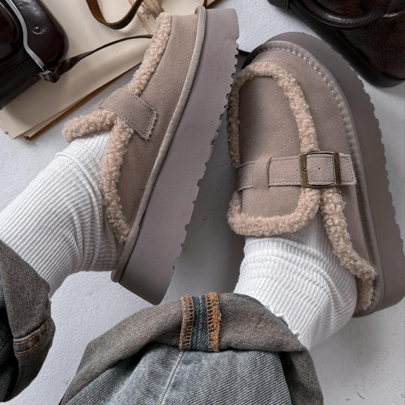 Comfortable Platform Velvet Slippers