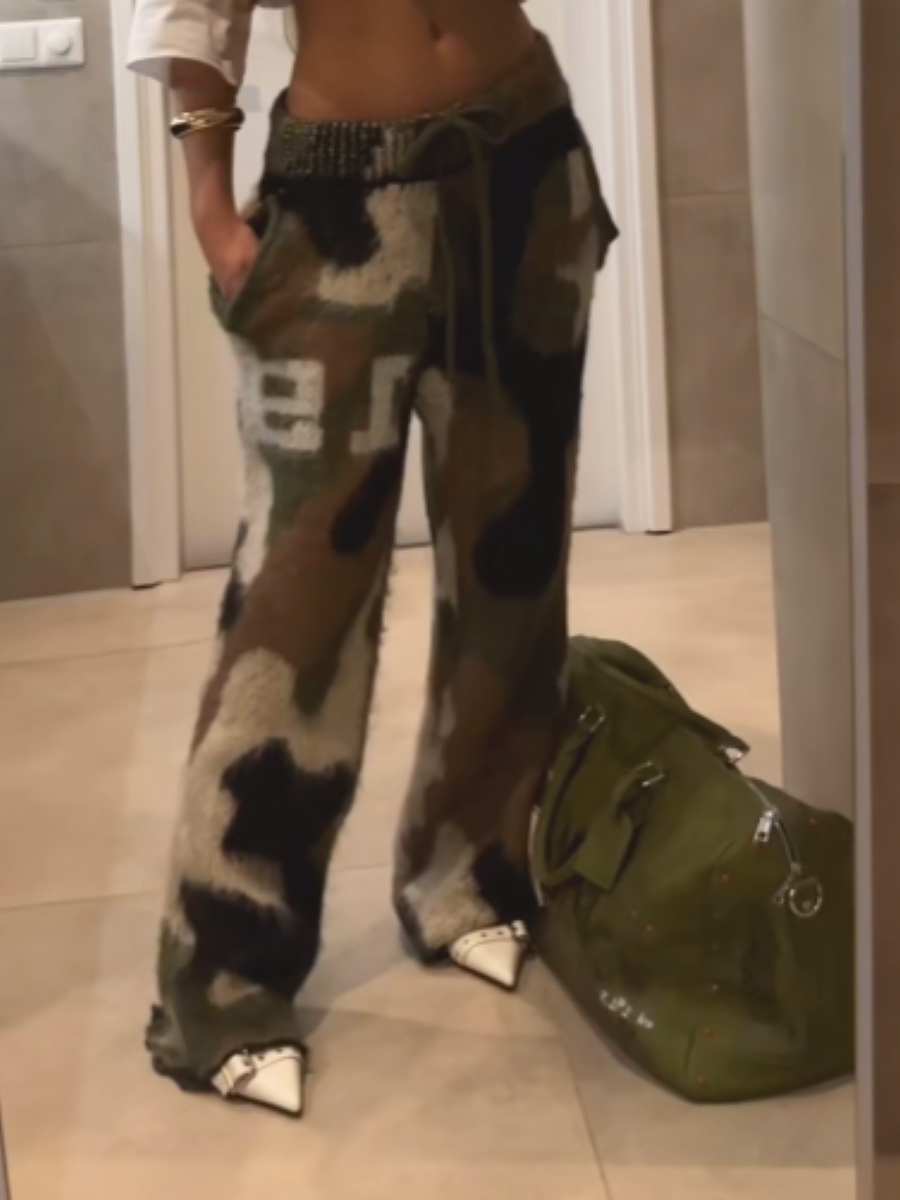 Faux Fur Loose Pants