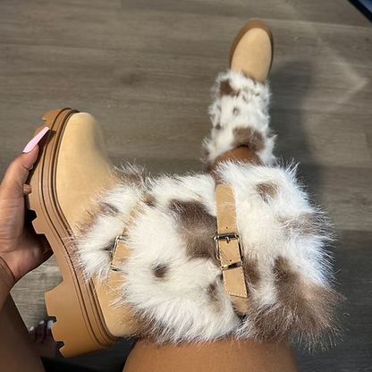 Chic Faux Fur Warm Boots
