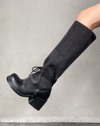 Vintage Strappy Knights Boots