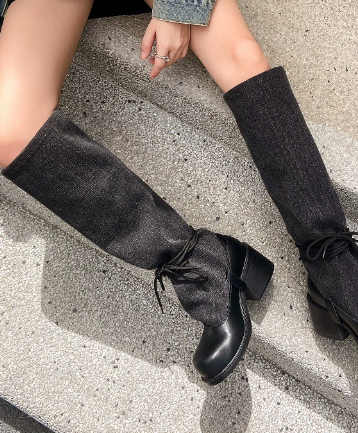 Vintage Strappy Knights Boots