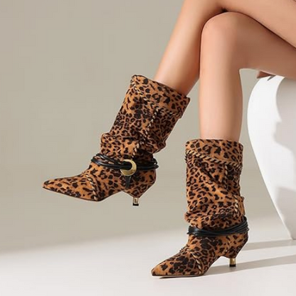 Women's Chic Puss-Heel Boots