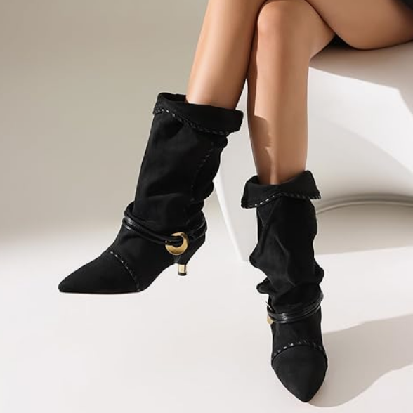 Women's Chic Puss-Heel Boots
