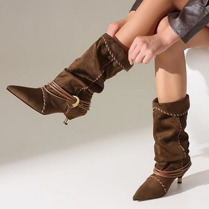 Women's Chic Puss-Heel Boots