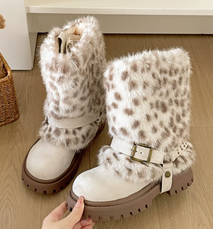 Chic Warm Faux Fur Boots