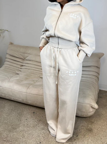 Jesus Girl Hooded Zip Sweat Set