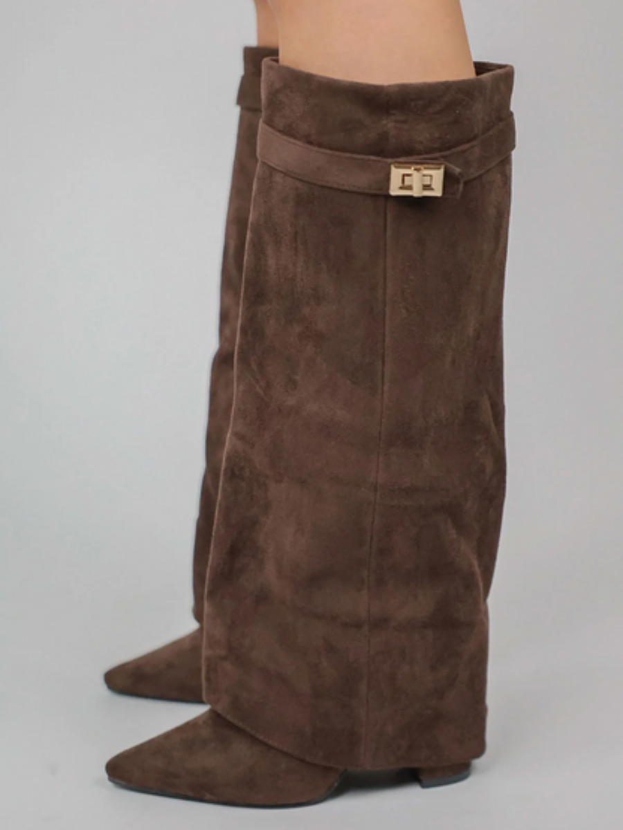 Solid Color High Boots