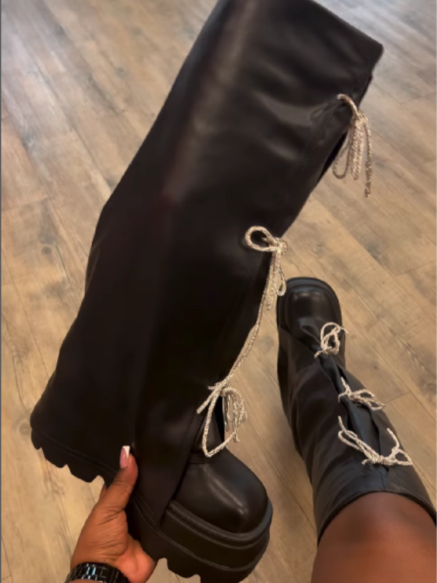 Thick-soled High Boots