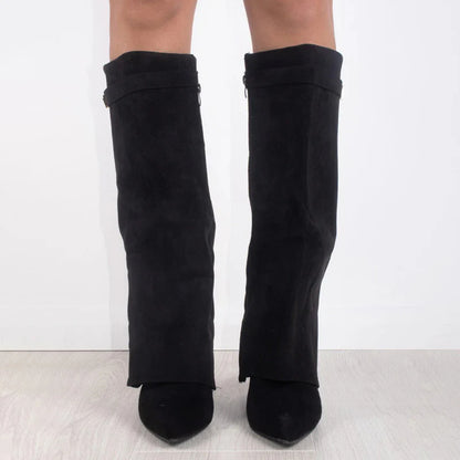 Solid Color High Boots