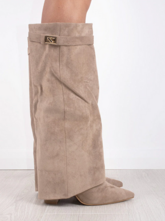 Solid Color High Boots
