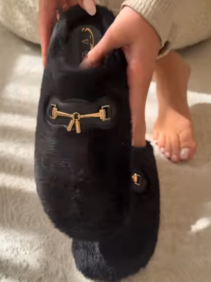 Plush Flat Slippers