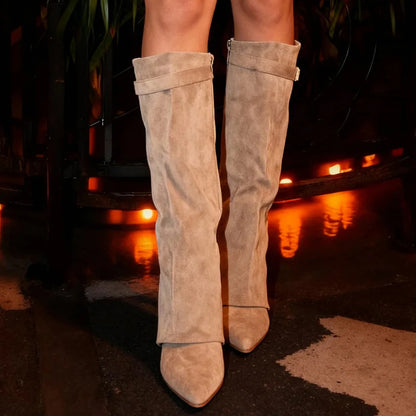 Solid Color High Boots